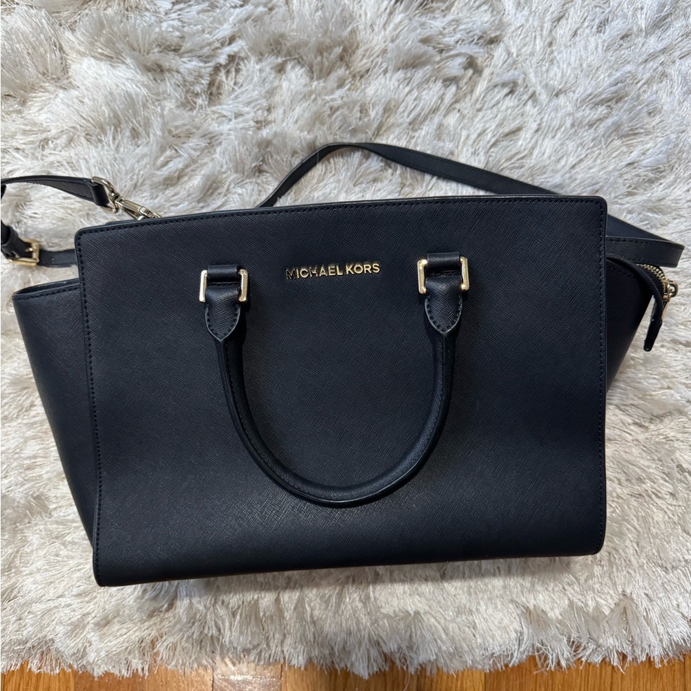 Michael Kors Black Satchel Bag